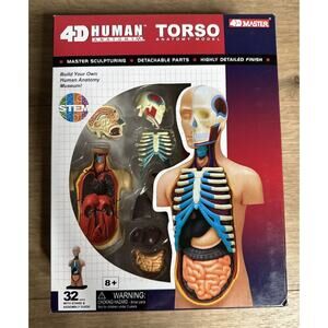 Fame Master 4D Master Human Anatomy Torso Model New Sealed 32pcs STEM 626003